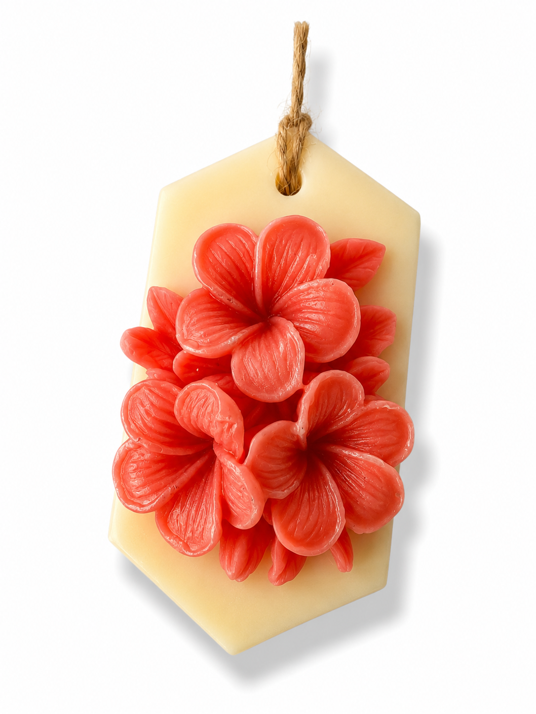Coral Flower Aromatic Wax Tag