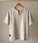 Beige Men's Linen Shirt
