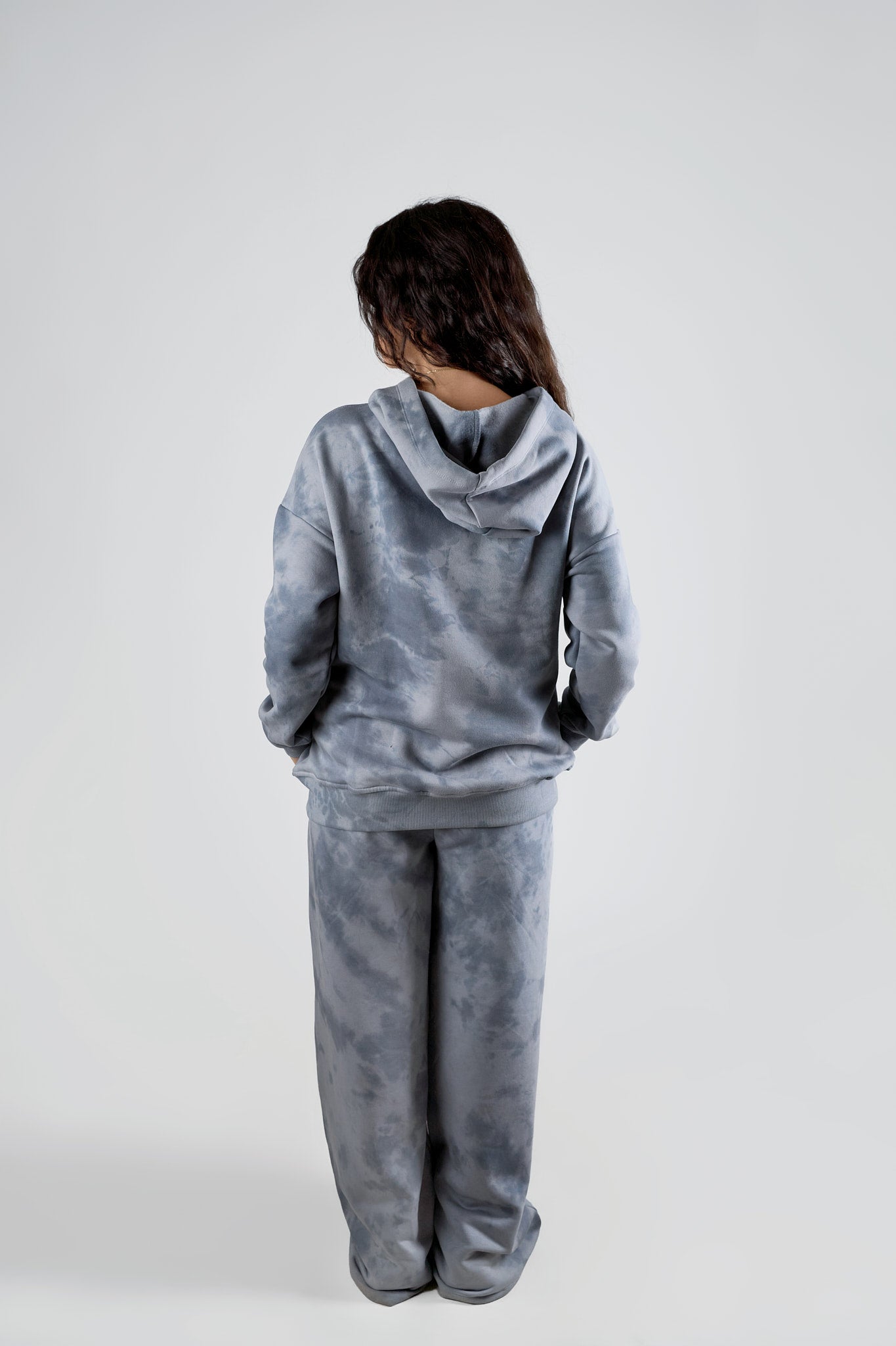 Cloud Grey Tie-Dye Loungewear Set