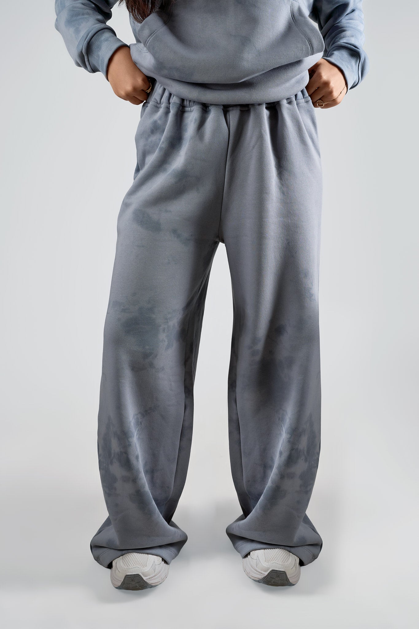 Cloud Grey Tie-Dye Loungewear Set