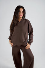 Chocolate Brown Relaxed Loungewear Set