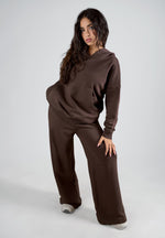 Chocolate Brown Relaxed Loungewear Set