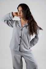 Soft Blue Luxe Winter Pajama Set