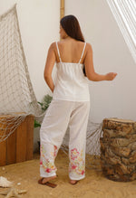 Sleeveless Floral Cotton Pajama Set