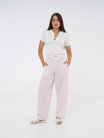 Pink Striped Pajama Pants