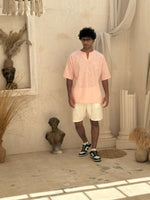Pink Men's Linen Shirt