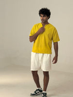 Mustard Men's Linen Shirt