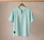 Aqua Men's Linen Shirt